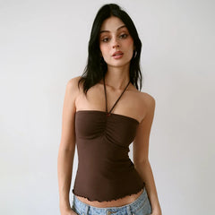Bow Sweet Girl Y2K Backless Crop Top