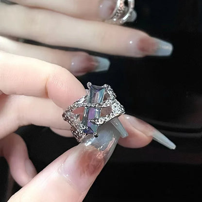 Black Gothic Ruby Ring