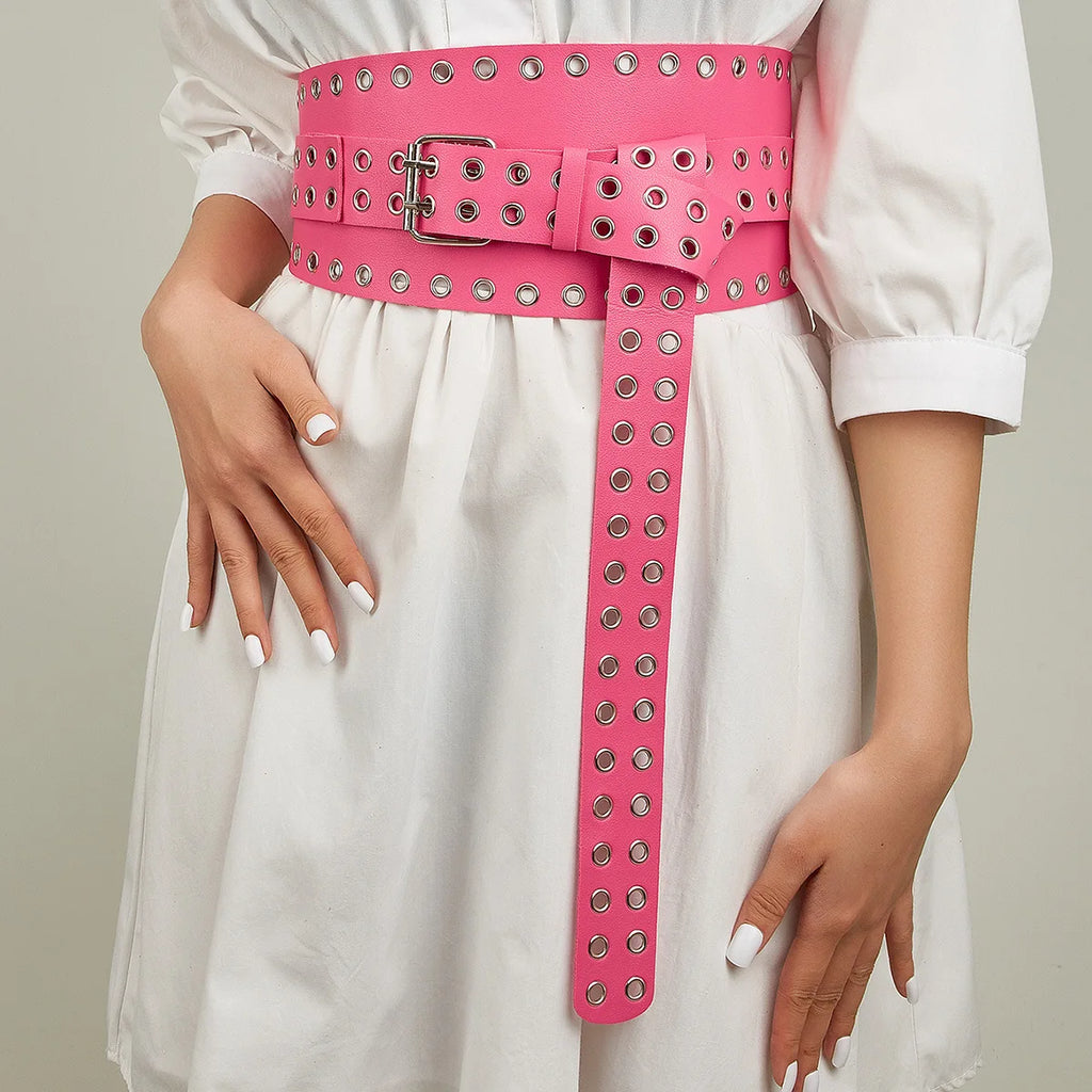 Hip Hop Gothic Punk Rivet Waistband Belt
