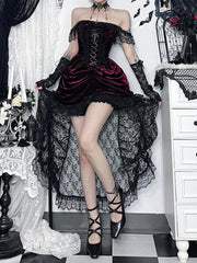 Gothic Lolita Style Midi Dress