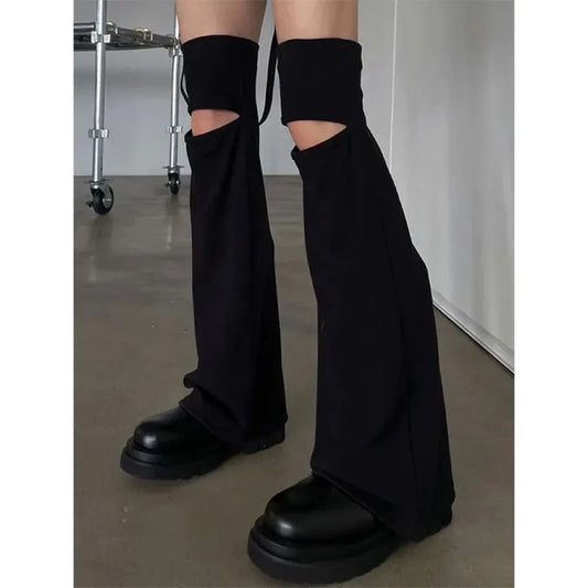 Gothic Hollow Punk Letter Sock