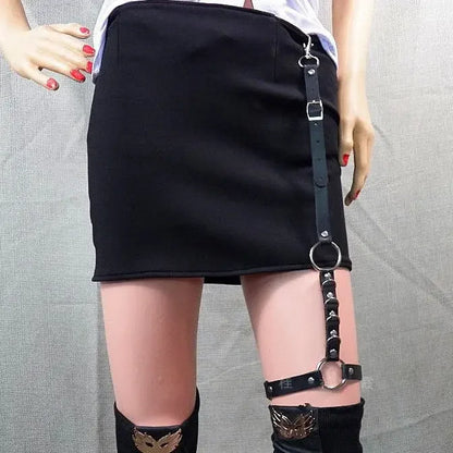 PU Gothic Leather Hip Hop Punk Belt