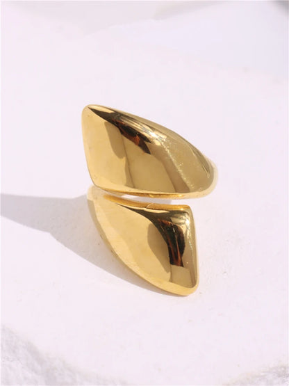 Geometric Gothic Titanium Steel Ring