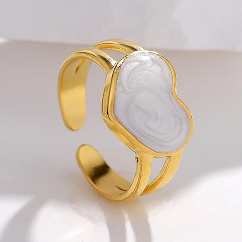 Geometric Gothic Titanium Steel Ring