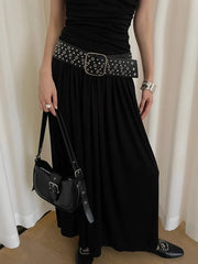 Punk Gothic Rivet Wide Belt