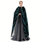 Blue Raven Embroidered Cloak