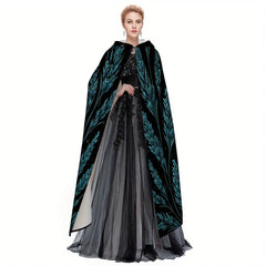 Blue Raven Embroidered Cloak