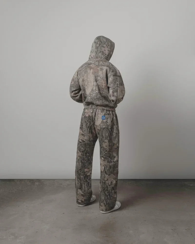 Camouflage Gothic Printed Sweat Pant
