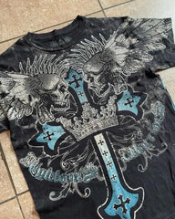 Americana Print Slim Fit Cotton T-shirt