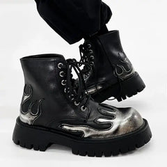 Punk Platform Ankle Gothic Motorcycle Boot