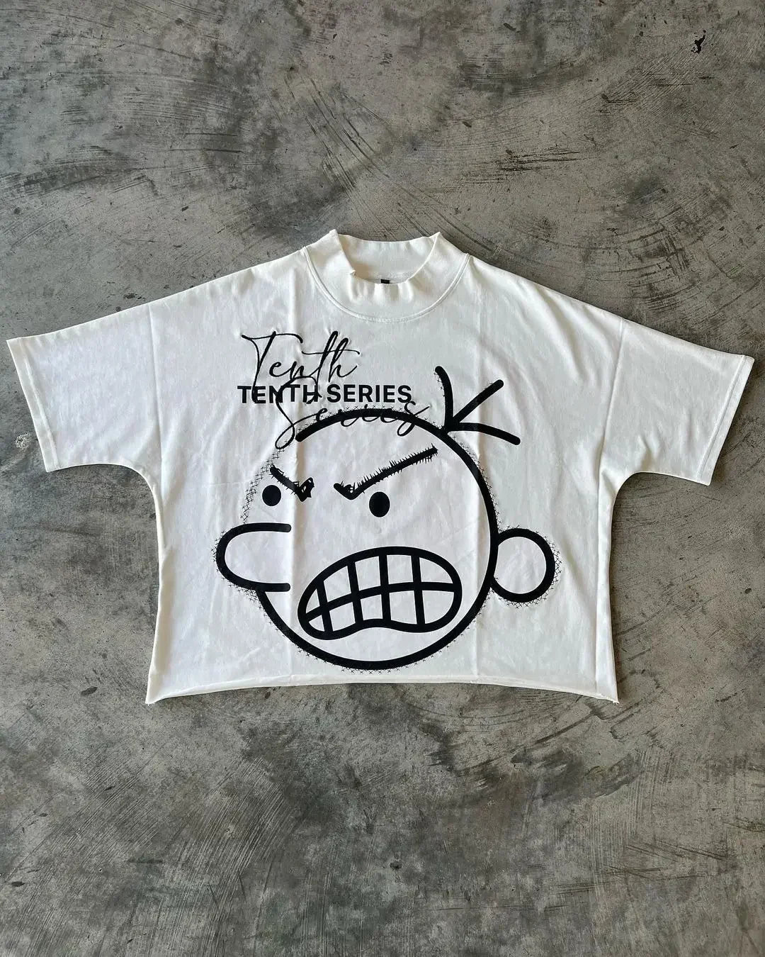 Hip Hop Teeth Graphic Cotton Oversized T-shirt
