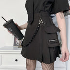 Pocket A-line Preppy Street Skirt