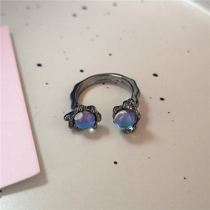 Unisex Insect Exaggeration Cicada Gothic Ring