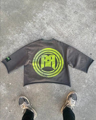 Hip-Hop Washed Retro Cotton Oversized T-shirt