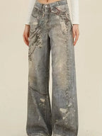 Blue Gothic Baggy Oversize Harajuku Pant