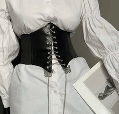Butterfly Chain Wide Corset Belt