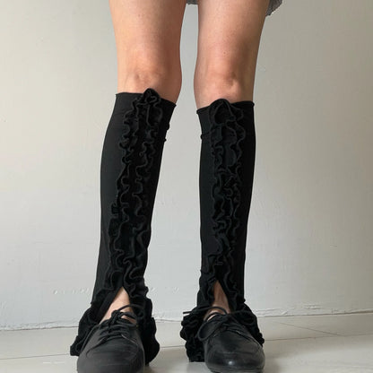 Gothic Cotton White Lace Ballet Sock