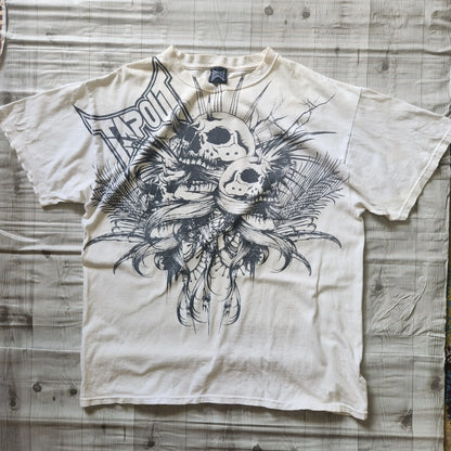 Retro Skull Graphic Cotton Oversized T-shirt