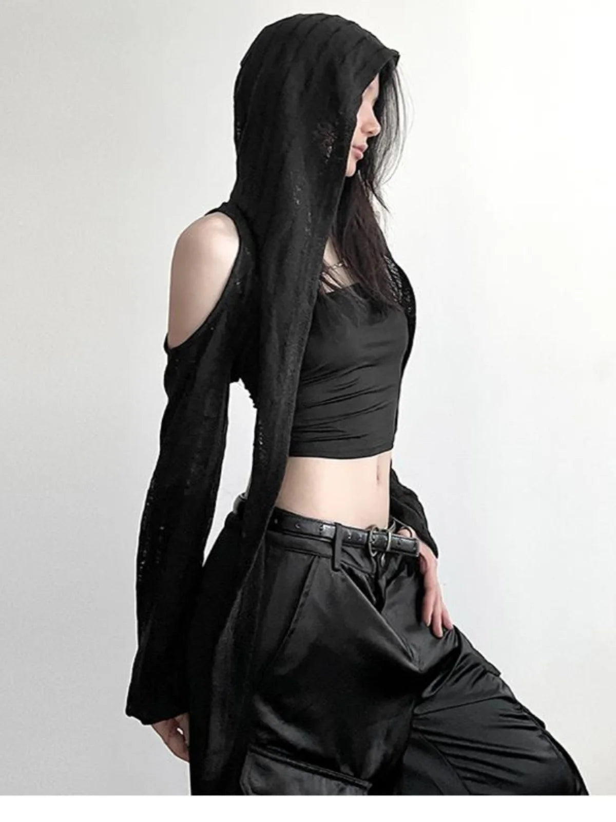 Chic Sheer Knit Mesh Top Main image