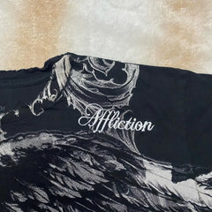 Pattern Print Loose Cotton T-shirt