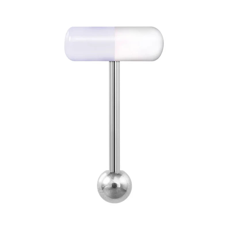 Acrylic Capsule Hip Hop Candy Tongue Ring