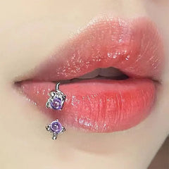 Opal Dragon Claw Lip Stud