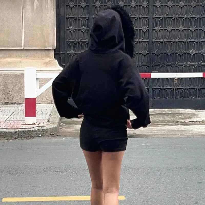 Faux Fur Collar Hooded Jacket