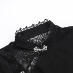Mesh Patchwork Bodycon Midi Dress