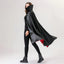 Lace-Up Stand Collar Cloak