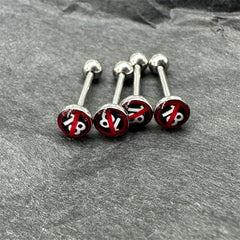 Anti-Allergy Short Rod Human Body Tongue Ring