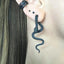 Exaggerated Gothic Snake Detachable Stud Earring