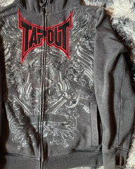 Y2K Gothic Graphic Zipper Hoodie