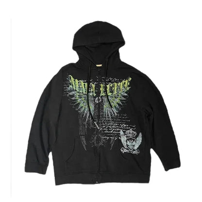 Gothic Eyes Print Sports Hoodie