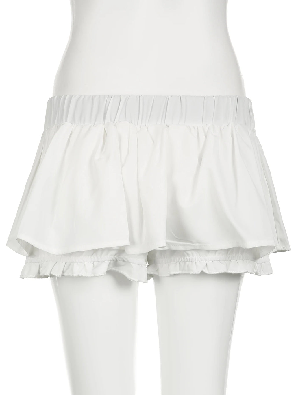 Basic Solid Patchwork A-line Skirt