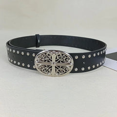 Unisex Gothic Cross Rivet Belt