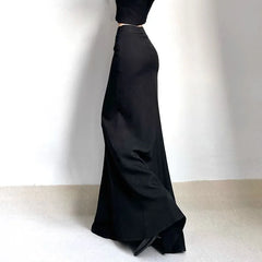 Simple High Waist A-line Skirt