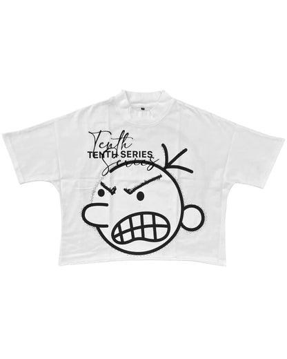 Y2K Retro Graphic Printed Oversized Cotton T-shirt