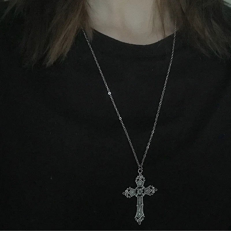 Vintage Cross Gothic Punk Dangle Drop Earring