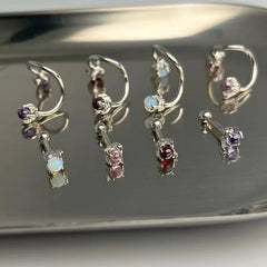 Dragon Claw Opal Zircon Lip Stud