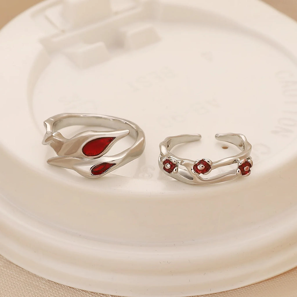 Gothic Red Crystal Ring