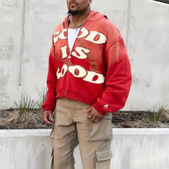 Y2K Gothic Letter Embroidery Hoodie