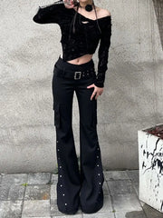 Gothic Belted Slim Pants