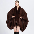 Oversize Long Knitted Cloak