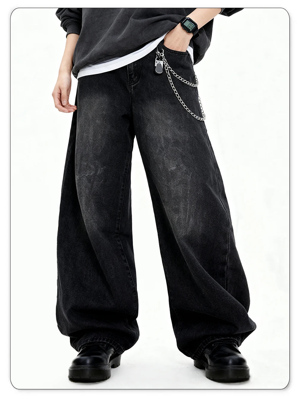 Straight Leg Skull Pants