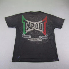 Black Mexico USA Flags Martial Arts T-shirt