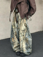 Embroidered Gothic Destruction Pant