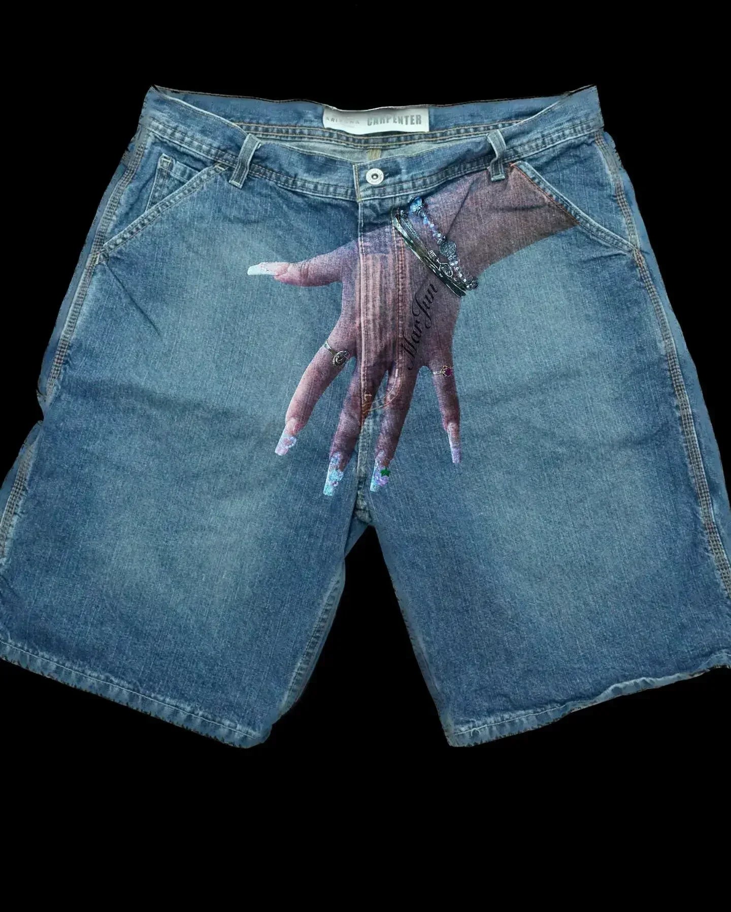 Blue Hip Hop Denim Short Main image