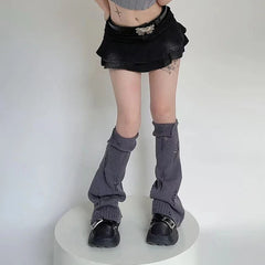 Gothic Broken Hole Punk Wide Sock