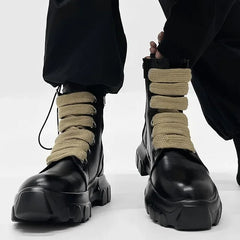 Autumn Motorcycle Gothic Platform Rock Boot