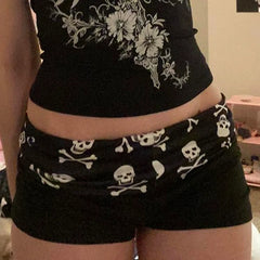 Skull Graphic Shorts